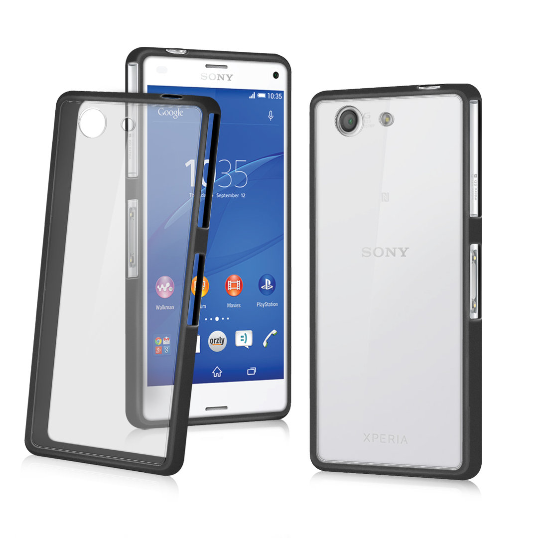 Orzly Fusion Bumper Case For Sony Xperia Z3 Compact Black