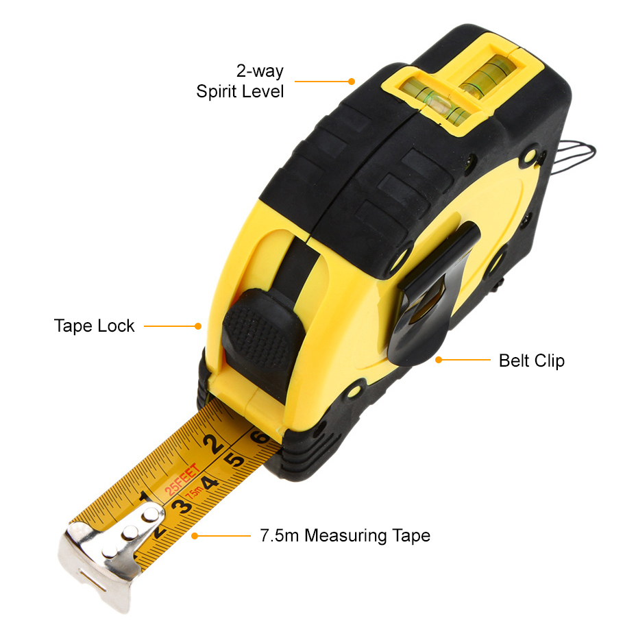 laser spirit level tape measure