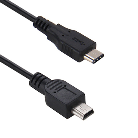 Mini-USB to Type-C Data Charging Cable (30cm)