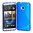 S-Line Flexi Gel Case for HTC One M7 - Blue (Two-Tone)